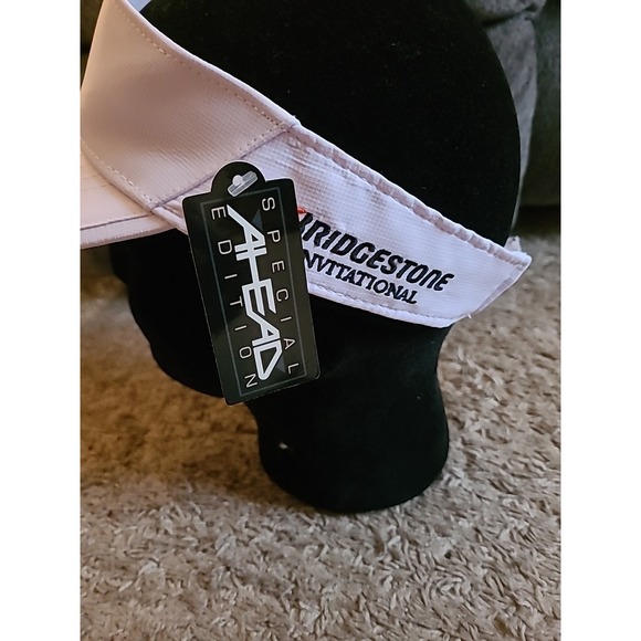World Golf Championships Bridgestone Invitational Poly White Golf Visor - NWT! - Picture 4 of 8